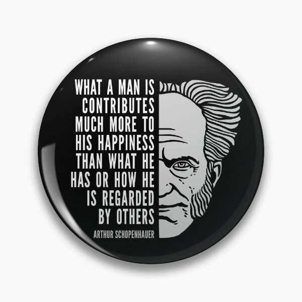 Item preview, Arthur Schopenhauer Inspirational Quote: What A Man Is designed and sold by Elvin Dantes.