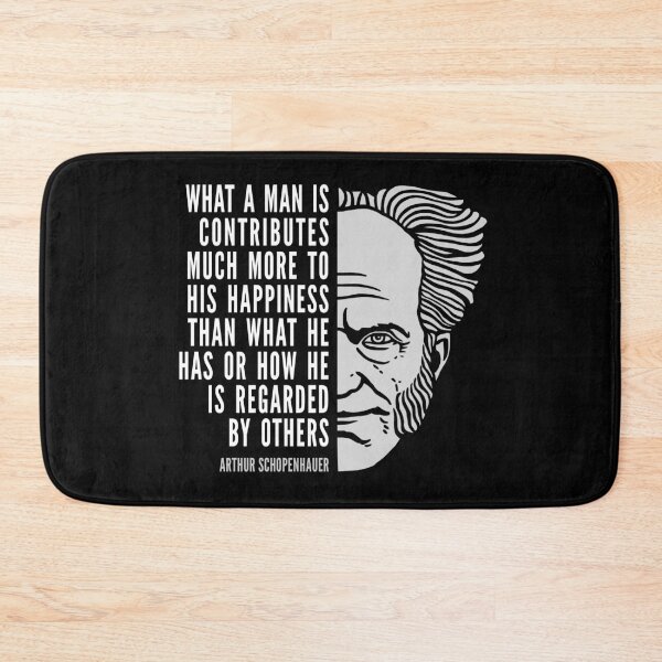 Item preview, Arthur Schopenhauer Inspirational Quote: What A Man Is designed and sold by Elvin Dantes.