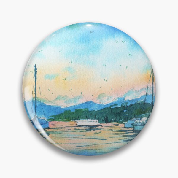 Item preview, Lucerne, Switzerland - Watercolor Landscape Painting designed and sold by darrenyeoart.