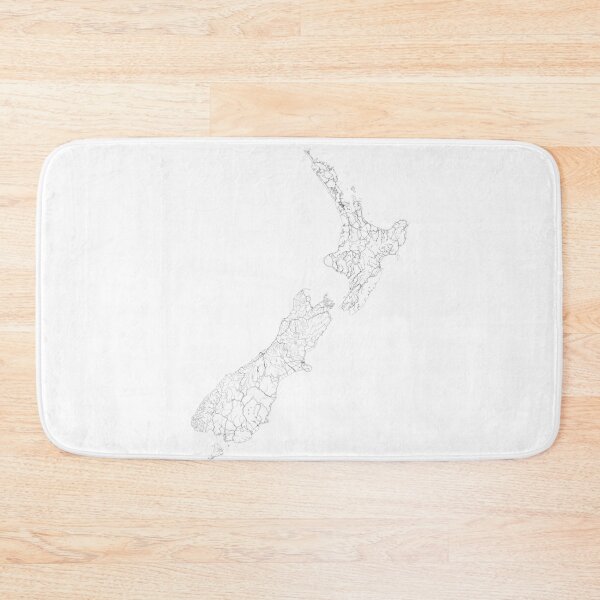 Item preview, New Zealand Map, Art Print By LandSartprints designed and sold by LandSartprints.
