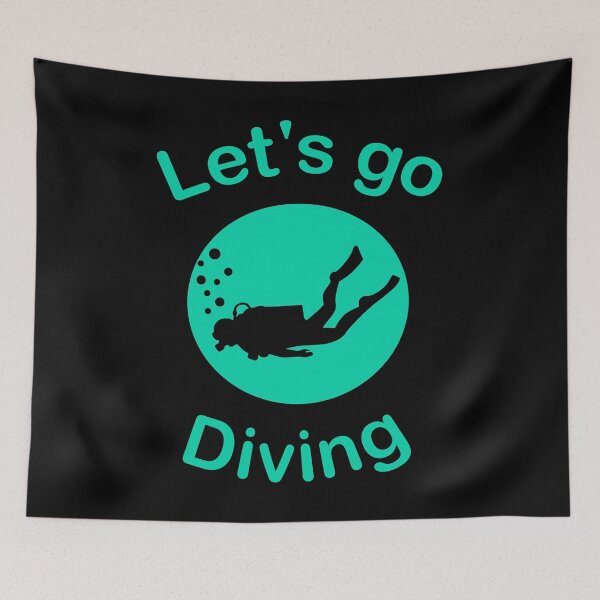 Item preview, Let's Go Diving, Cool Gift for Diving Lovers designed and sold by B3N-arts.