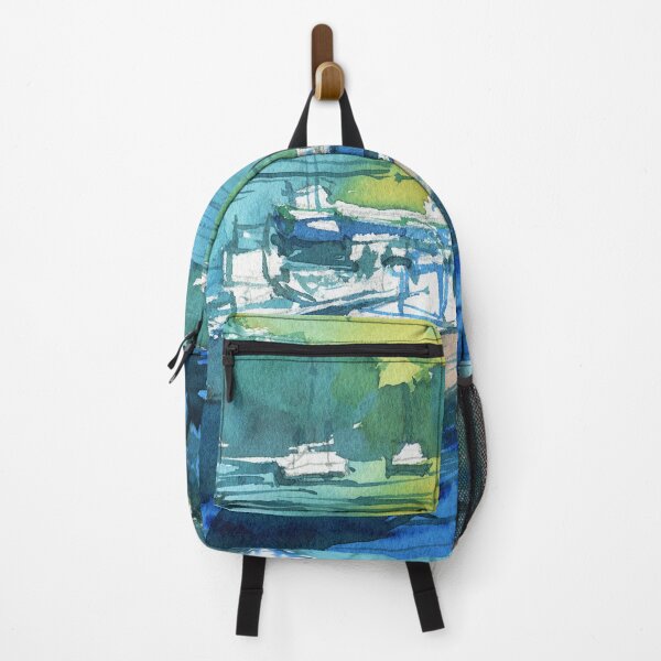 Item preview, Boats in Harbour in Watercolor designed and sold by darrenyeoart.