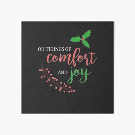 Canvas Banner: Tidings of Comfort and Joy – Biddle and Bop