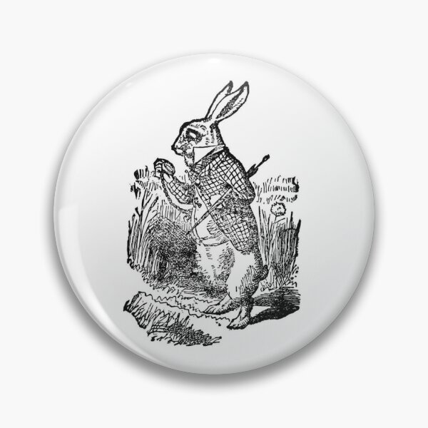 Item preview, conejo blanco designed and sold by AgentRomanoff.