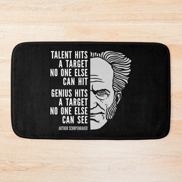 Item preview, Arthur Schopenhauer Inspirational Quote: Talent vs. Genius designed and sold by Elvin Dantes.