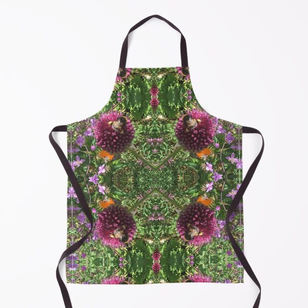 Item preview, Botanical, Divine - Bee Bumbling Buzz over Purple and Mauve, Summertime 2021 designed and sold by RoseAromas.