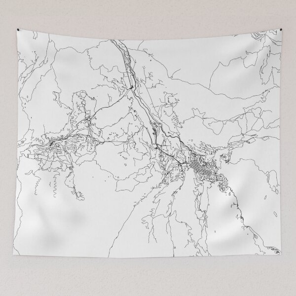 Item preview, Aspen White Map designed and sold by multiplicitymap.