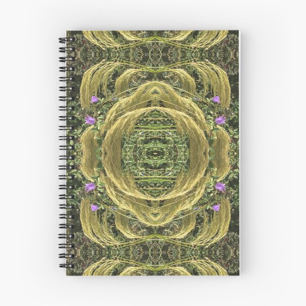 Item preview, Botanical, Divine - Golden Grass Beautifully Woven with Violet and Green Leaves designed and sold by RoseAromas.