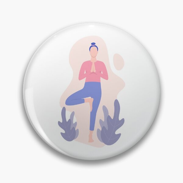 Item preview, Woman Doing Asana Yoga Pose illustration designed and sold by artofangga.