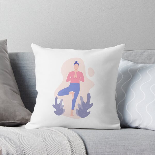 Artikelvorschau, Frau, die Asana Yoga Pose Illustration tut entworfen und verkauft von artofangga.