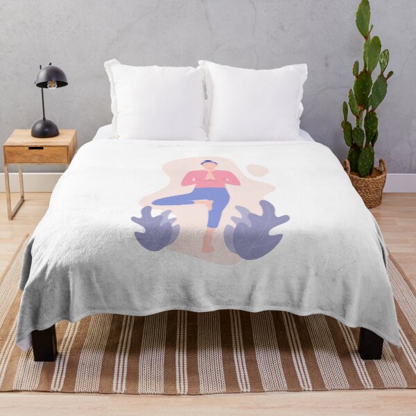 Item preview, Woman Doing Asana Yoga Pose illustration designed and sold by artofangga.