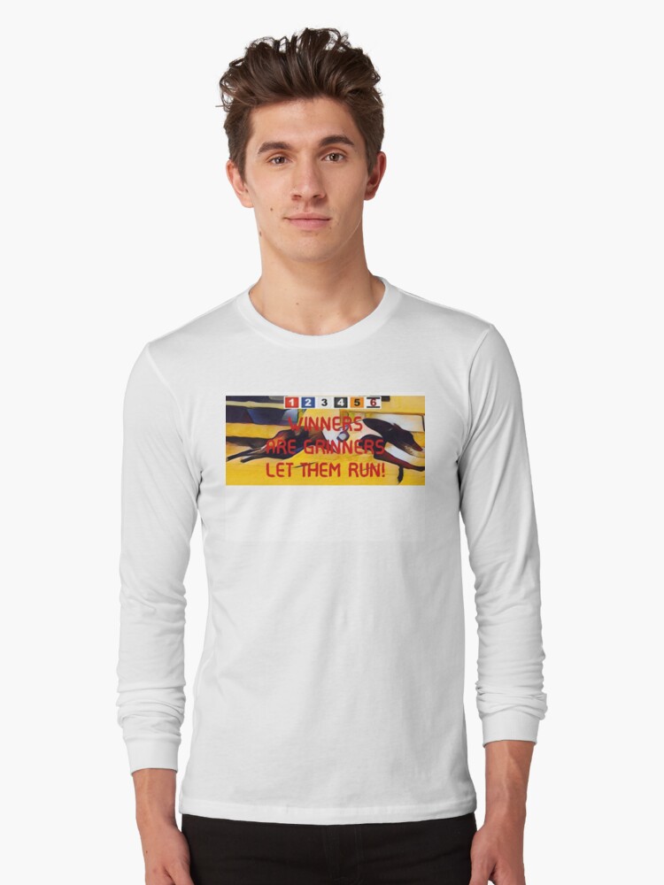 Thumbnail 1 of 5, Long Sleeve T-Shirt, EUROPEAN, IRISH & UK GREYHOUND RACING designed and sold by Wagbet.