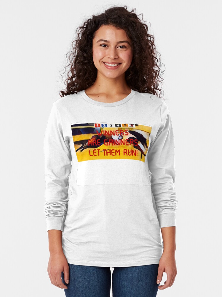 Thumbnail 2 of 5, Long Sleeve T-Shirt, EUROPEAN, IRISH & UK GREYHOUND RACING designed and sold by Wagbet.