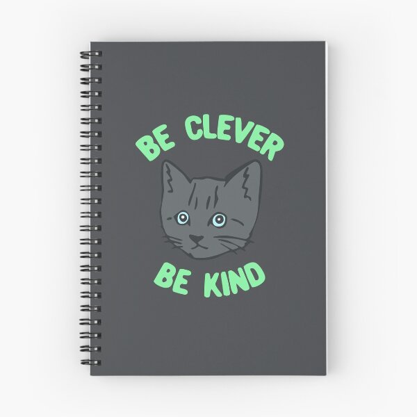 Item preview, Be Clever, Be Kind - Blue Eyed Kitty designed and sold by Chubuter.