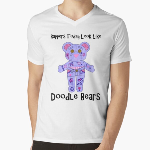 Rappers today look like doodle bears Sticker for Sale by TashaAkaTachi