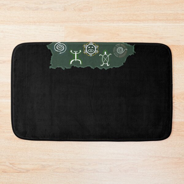 Item preview, Puerto Rico island with Taino tribal symbols  designed and sold by petersenka.