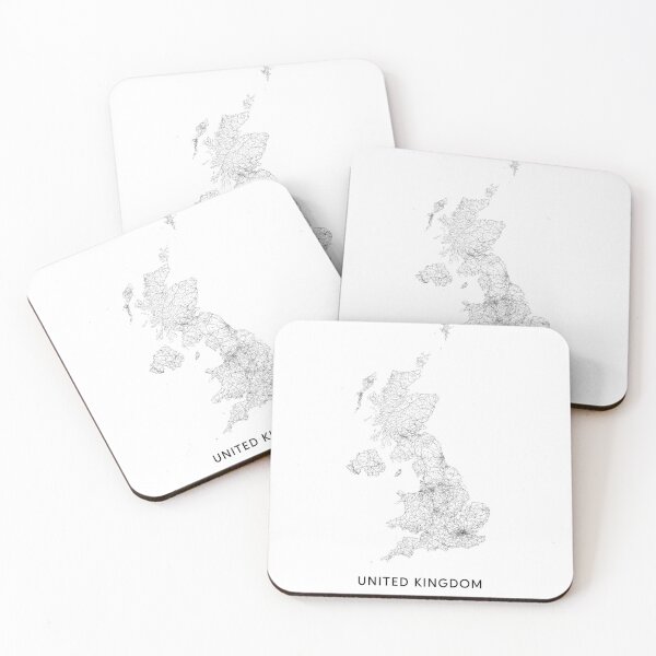 Item preview, United Kingdom Map, Art Print By LandSartprints designed and sold by LandSartprints.