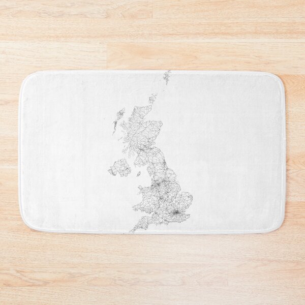 Item preview, United Kingdom Map, Art Print By LandSartprints designed and sold by LandSartprints.