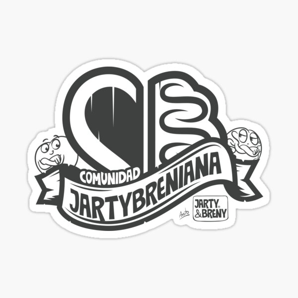 COMUNIDAD JARTYBRENIANA - GRIS Pegatina