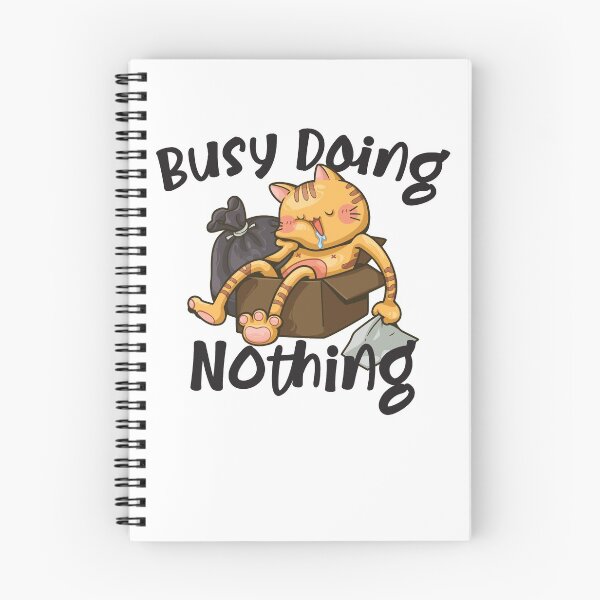Item preview, Busy Doing Nothing - Cute Cat designed and sold by RoguePixel.