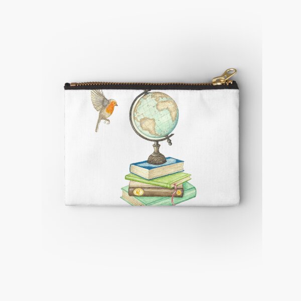 Item preview, Watercolor Books, World Globe and a flying Robin designed and sold by Antigone Damigou.