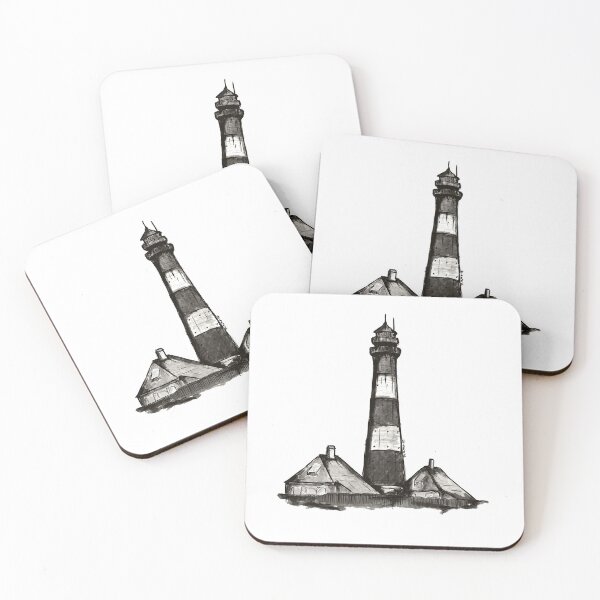 Item preview, Lighthouse Westerheversand Eiderstedt Schleswig-Holstein Lighthouse designed and sold by emm-j.