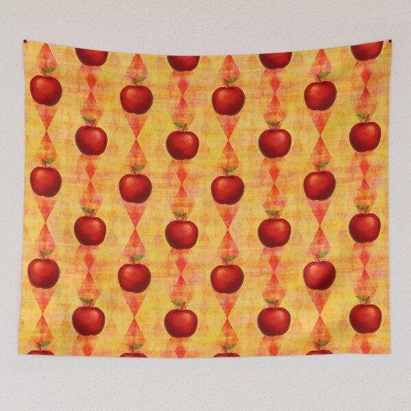 Item preview, Apples Pattern Traditional Vintage designed and sold by Piosenka Art.