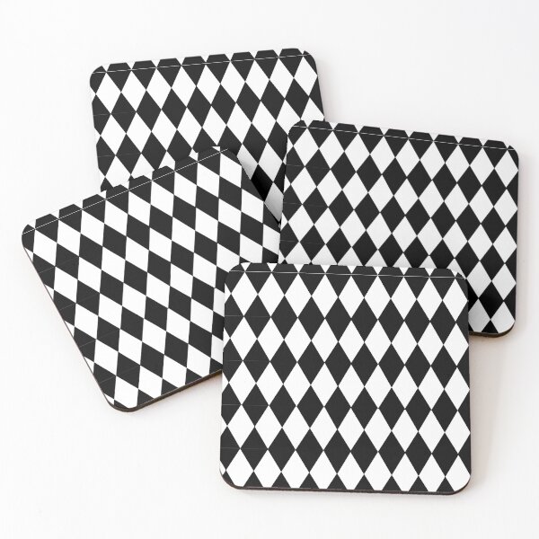 Item preview, Black and white diamond pattern designed and sold by Creative fashion Mix.