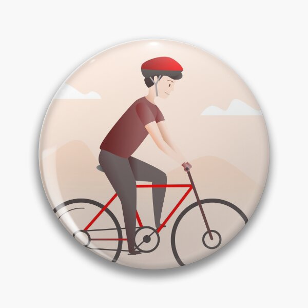 Item preview, Man Riding Bicycle Illustration designed and sold by artofangga.