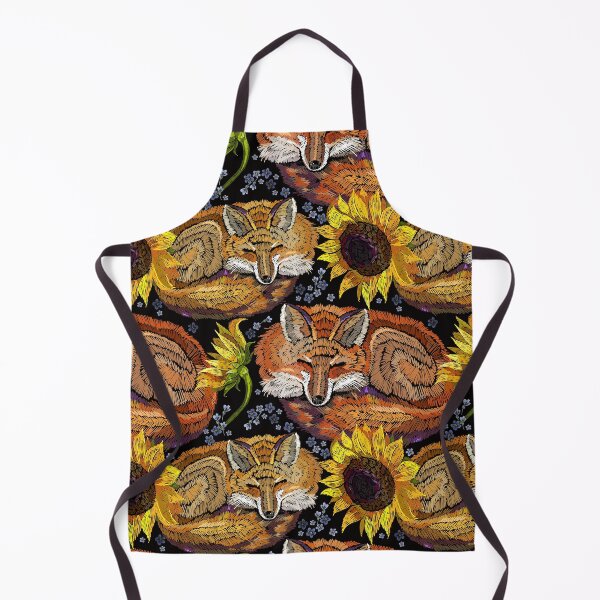 Item preview, Sleeping fox and sunflowers designed and sold by matrioshka.