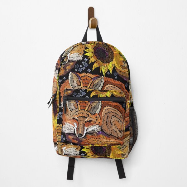 Item preview, Sleeping fox and sunflowers designed and sold by matrioshka.