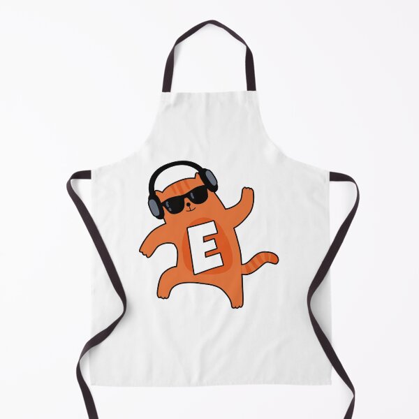 Artikelvorschau, Monogramm E Groovy Cat entworfen und verkauft von kidsmonogram.