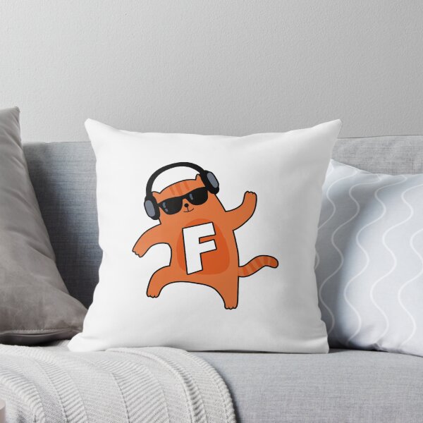 Item preview, Monogram F Groovy Cat designed and sold by kidsmonogram.