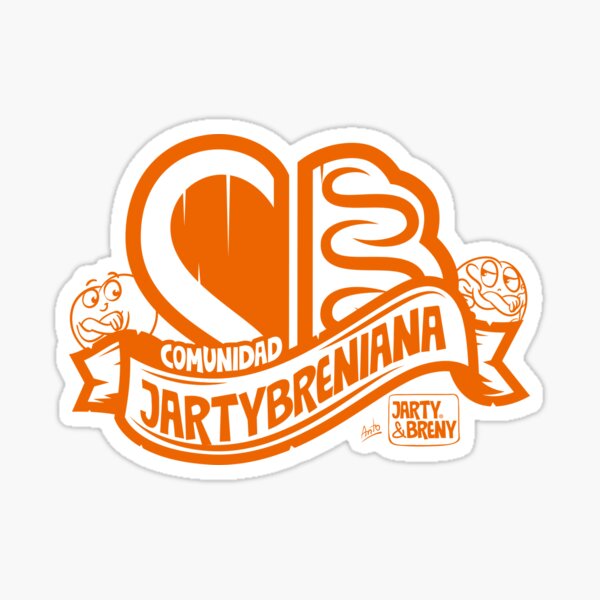 COMUNIDAD JARTYBRENIANA - NARANJA Pegatina