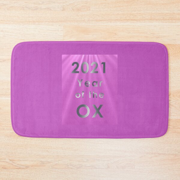 Item preview, 2021 Year of the Ox - Metal on Purple Beams - Text Only designed and sold by KLP-Magick.