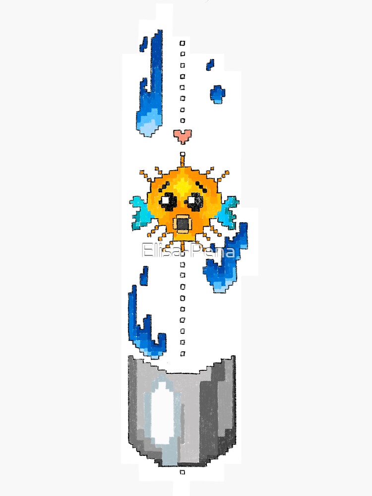 "Minecraft Bucket of Pufferfish Subtle Minecraft " Sticker for Sale