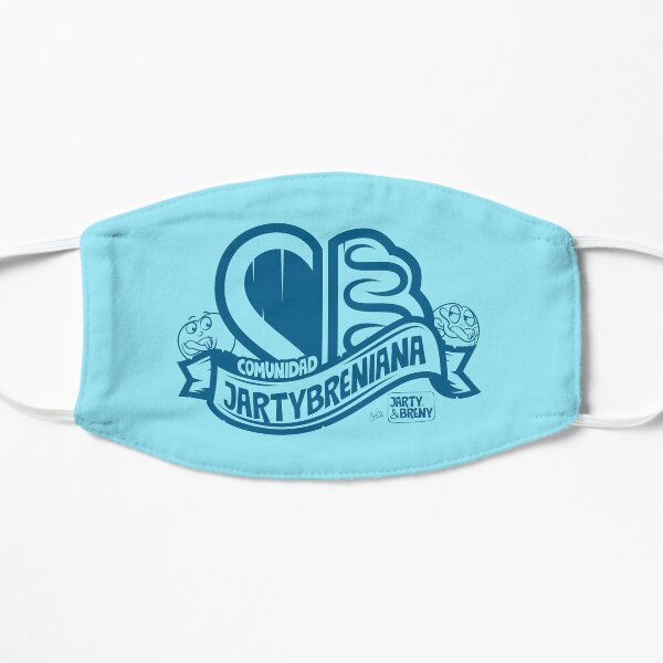 COMUNIDAD JARTYBRENIANA - AZUL Mascarilla plana