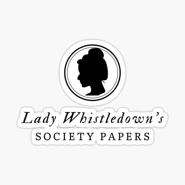 Bridgerton Lady Whistledown Society Papers Logo Sticker
