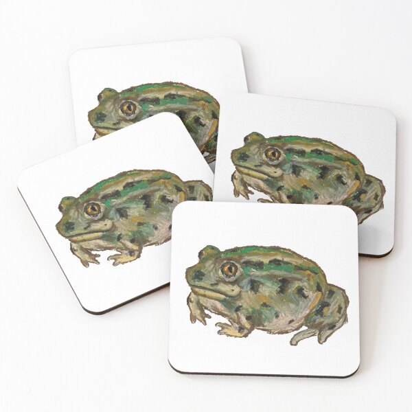 Item preview, oil pastel great basin spade foot frog designed and sold by scribblefactory.