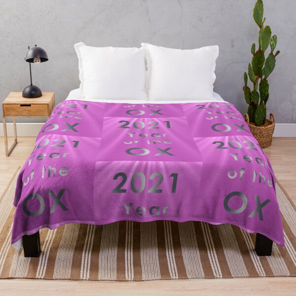 Item preview, 2021 Year of the Ox - Metal on Purple Beams - Text Only designed and sold by KLP-Magick.