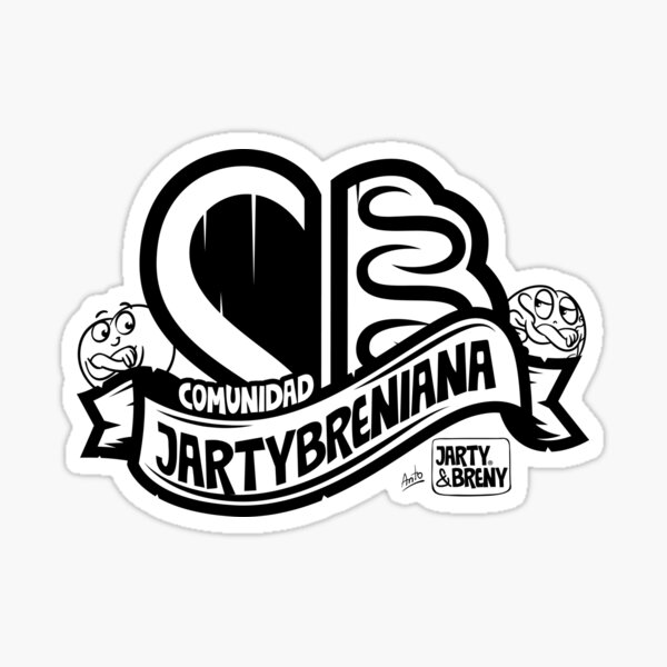 COMUNIDAD JARTYBRENIANA - NEGRO Pegatina