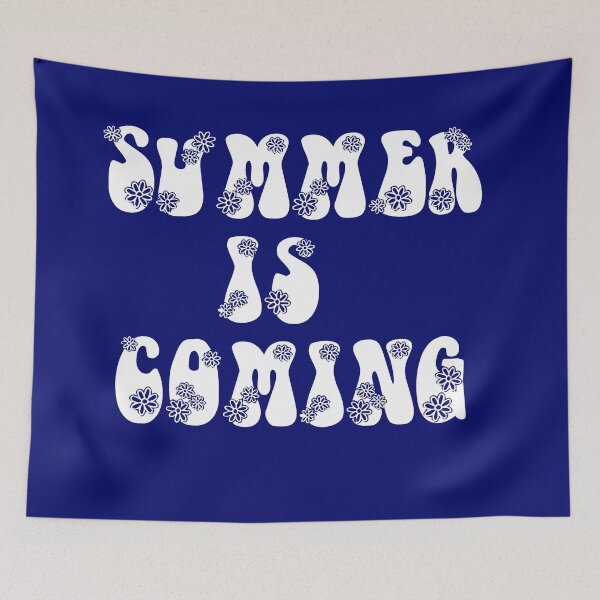 Item preview, SUMMER IS COMING - FUN HIPPIE SUMMER TYPOGRAPHY IN WHITE TEXT - BY ISKYBIBBLLE designed and sold by Iskybibblle.