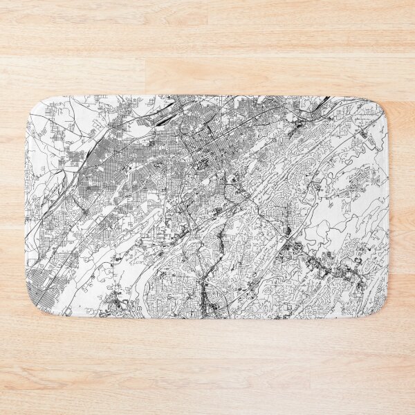 Item preview, Birmingham White Map designed and sold by multiplicitymap.