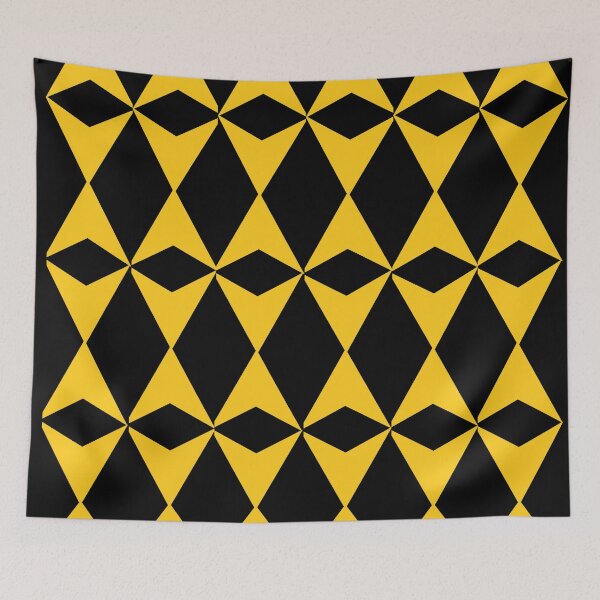 Item preview, Yellow and black triangle pattern designed and sold by Creative fashion Mix.