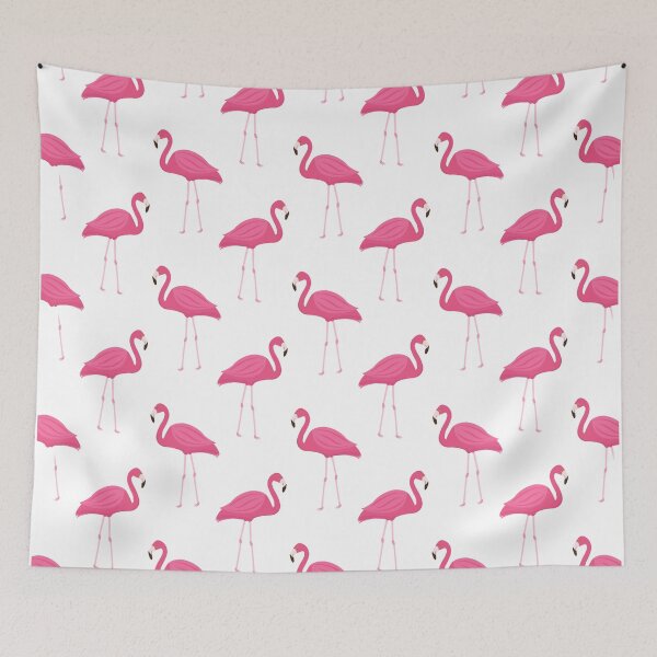 Aperçu de l'œuvre Masque de flamant rose, flamant rose, motif flamant rose créée et vendue par bearandboo.