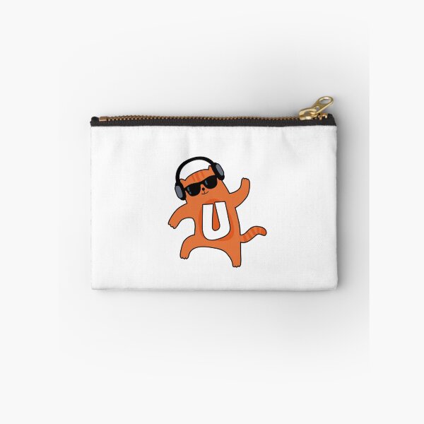 Aperçu de l'œuvre Monogramme U Groovy Cat créée et vendue par kidsmonogram.
