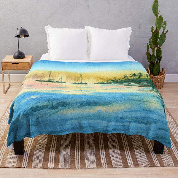 Item preview, Boat Silhouettes in Sunset designed and sold by darrenyeoart.