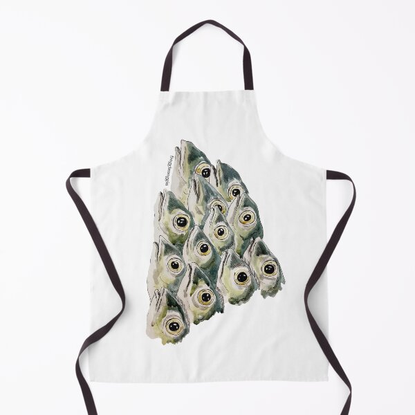 Item preview, fish heads pyramid watercolor painting designed and sold by scribblefactory.