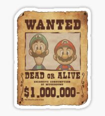WANTED Brothers Sticker
