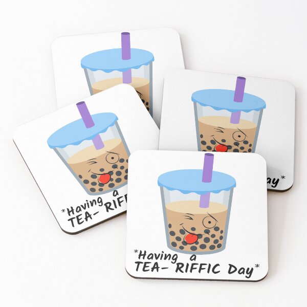 Item preview, Green Tea Boba And Taro And Milk Tea designed and sold by Vibing-Right.